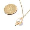 Natural Pearl Pendant Necklace NJEW-JN04309-6