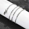 Tarnish Resistant 304 Stainless Steel Women Chain Necklaces X-NJEW-C079-01C-2