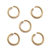 Ion Plating(IP) 304 Stainless Steel Open Jump Rings X-STAS-M081-01G-03-1