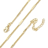 2MM Brass Curb Chain Necklaces for Women KK-CBA4FD4-15G-4