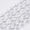 Handmade ABS Plastic Imitation Pearl Beaded Chains CHS-T003-01P-4