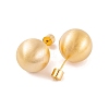 Round Ball Drawbench Brass Ear False Plugs for Women EJEW-G391-24A-G-3