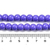 Painted Glass Bead Strands DGLA-S071-8mm-B41-2