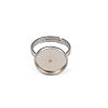 304 Stainless Steel Cuff Ring Components STAS-D372-05P-02A-2