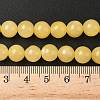 Natural Yellow Jade Bead Strands G-K121-01-8mm-6