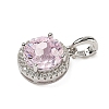 925 Sterling Silver Pave Cubic Zirconia Pendants STER-B009-01B-06-2