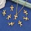 SHEGRACE Brass Cubic Zirconia Charms XGRQ3P512-586G-5