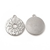 Tarnish Resistant 304 Stainless Steel Pendant Cabochon Settings LS-STAS-A070-17P-1