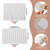 2Pcs 2 Styles Silicone Bookmark Molds DIY-TA0015-10-3