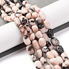 Natural Pink Zebra Jasper Beads Strands G-G146-A21-01-2