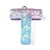 Transparent Epoxy Resin Pendants CRES-S364-002T-2