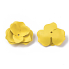 Spray Painted Eco-Friendly Beads Caps IFIN-R242-02D-NR-2