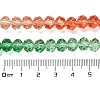 Transparent Painted Glass Beads Strands X1-DGLA-A034-T8mm-A04-3