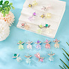 16Pcs 8 Style Glass & Acrylic & Alloy Pendants PALLOY-TA00232-5
