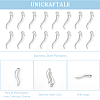 Unicraftale 16Pcs 304 Stainless Steel Pendants STAS-UN0045-80-5