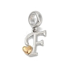 Brass European Dangle Charms LS-KK-Z097-01F-GP-1