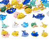 20Pcs 10 Styles Ocean Theme Resin Pendants FIND-TA0002-37-18