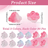 150Pcs 3 Colors Transparent Two Tone Spray Painted Glass Beads GLAA-LT0001-04D-2