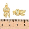 Brass Micro Pave Cubic Zirconia Pendants KK-I355-01G-01-3