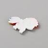 PVC Plastic Cabochons SIL-WH0019-16E-2