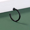 304 Stainless Steel Flat Round Cuff Hoop Nose Rings WG9BB1A-05-1