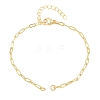 Brass Paperclip Chain Bracelet Making KK-CBADBBF-04G-1