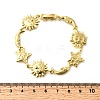 Brass Link Bracelets for Women BJEW-C118-01G-6