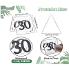 Olycraft 27Pcs Acrylic Tent Table Number Sign AJEW-XCP0002-51-2