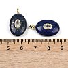 Natural Lapis Lazuli & Cubic Zirconia Pendants G-Z076-01G-11-3