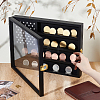 Wooden Wall Mounted Medal Display Cases with Acrylic Visible Window ODIS-WH0078-24-6