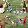 DIY Owl/Bird/Dragonfly Pendant Decoration Diamond Painting Kit PW-WG7B4B5-01-3