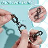 9Pcs 3 Colors Iron Swivel Clasps HJEW-NB00260-3