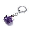 Natural Amethyst Keychains KEYC-P011-04P-05-2