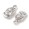 Tibetan Style Alloy Buddha Head Pendants X-TIBEP-M031-05AS-2