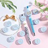 12Pcs 12 Styles Food Grade Silicone Focal Beads SIL-SZ0002-16-4