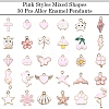 30Pcs 30 Styles Alloy Enamel Pendants ENAM-YW0003-99-1