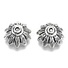 Tibetan Style Alloy Bead Caps TIBEP-S319-104AS-RS-2