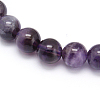 Buddha Style Amethyst Gemstone Beads Stretch Bracelets BJEW-Q625-3