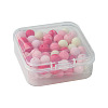 70Pcs Rubberized Style Acrylic Beads MACR-FS0001-71B-6