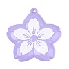 Spray Painted Alloy Big Pendants PALLOY-T092-81B-1