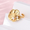 304 Stainless Steel Adjustable Cuff Rings for Women RJEW-B126-05G-02-3