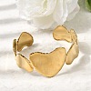 304 Stainless Steel Cuff Bangles for Women BJEW-Z177-01G-01-1