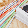 12Pcs 12 Colors Polyester Book Headbands OCOR-FH0001-34-4