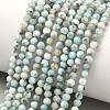 Natural Larimar Beads Strands G-F785-B01-01A-1