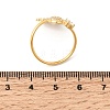 304 Stainless Steel Micro Pave Cubic Zirconia Cuff Open Rings RJEW-Z130-01G-02-5