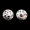 Printed Wood European Beads WOOD-G029-02-2