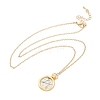 Brass Twelve Constellations Tarot Pendant Necklaces NJEW-Q006-01K-G-2