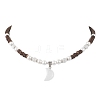 Moon Quartz Crystal Pendant Necklaces for Women NJEW-JN04664-01-1