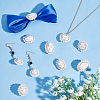  10Pcs 5 Style ABS Plastic Imitation Pearl Pendants FIND-NB0002-48-4