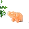 Natural Sunstone Carved Elephant Figurines Statues for Home Office Desktop Decoration PW-WGD8FC1-09-1